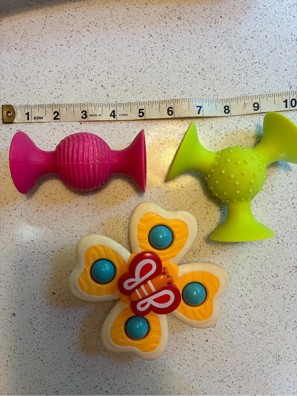Suction cup raffle and spinners